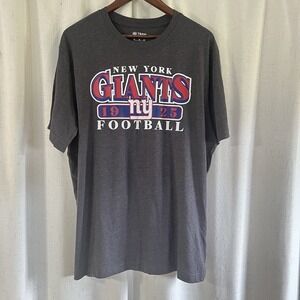 NFL Team Apparel New York Giants Mens T Shirt Size XL Gray‎ NFL Short Sleeve Tee
